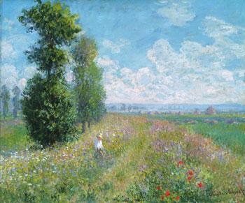 Claude Monet Monet Meadow-with-Poplars-Homepage oil painting image
